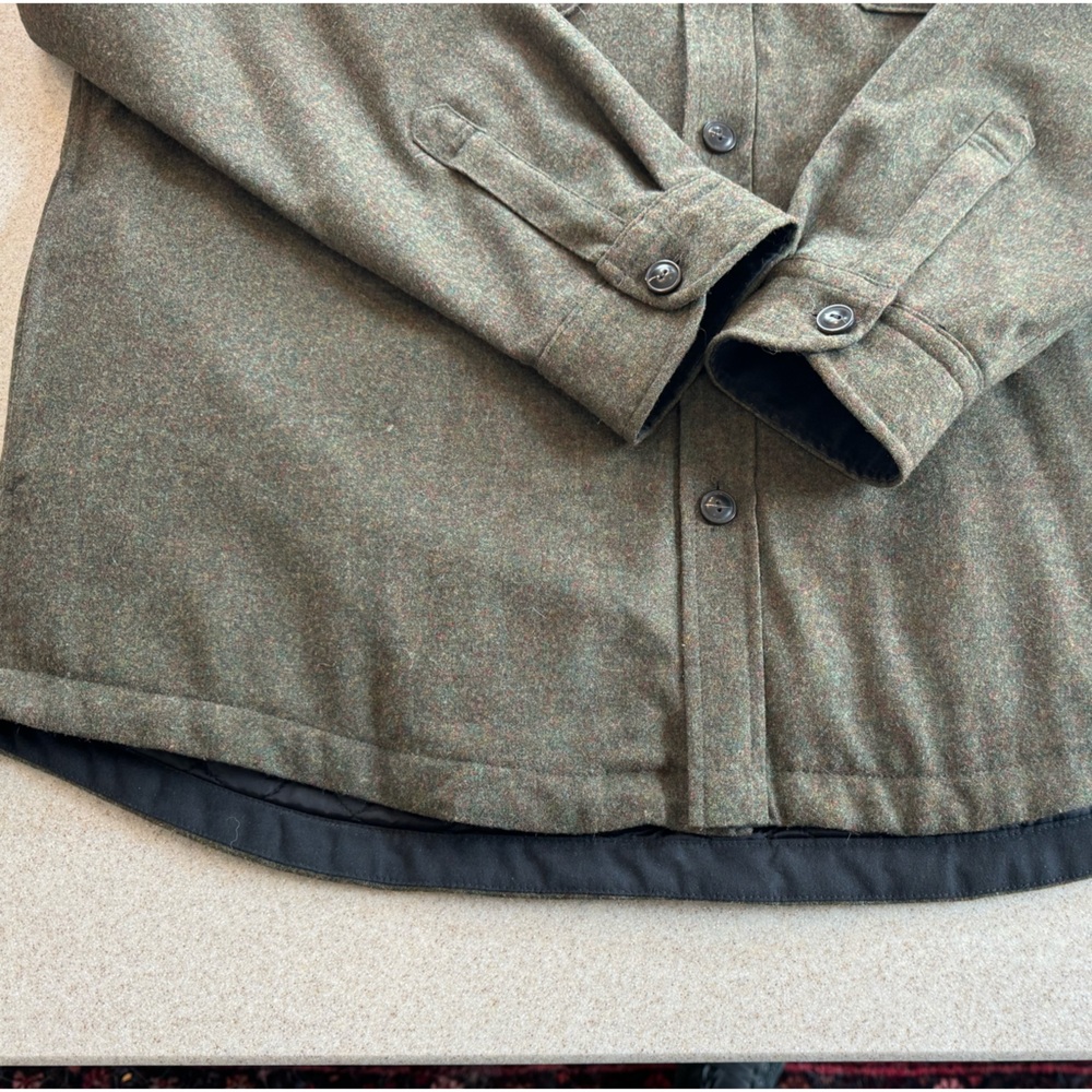 Pendleton Shirt/jacket never worn. Beautiful green wool, with black lining